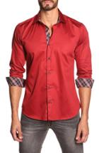 Men's Jared Lang Trim Fit Sport Shirt - Red