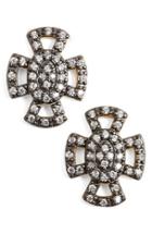 Women's Freida Rothman 'metropolitan' Maltese Cross Stud Earrings