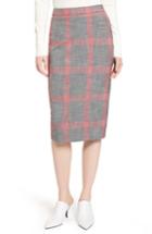 Women's Halogen Plaid Pencil Skirt