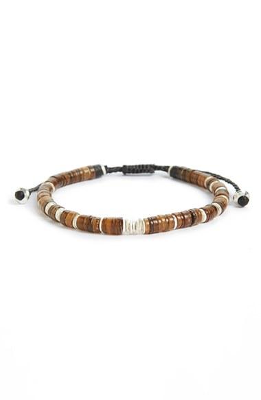 Men's Link Up Shell Bead Bracelet