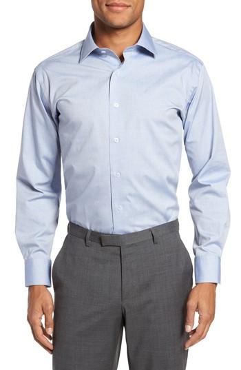 Men's Lorenzo Uomo Trim Fit Texture Dress Shirt