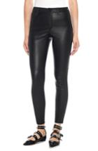 Women's Joe's Charlie High Waist Ankle Skinny Leather Jeans - Black