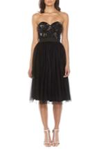 Women's Lace & Beads Mika Embellished Strapless Dress - Black