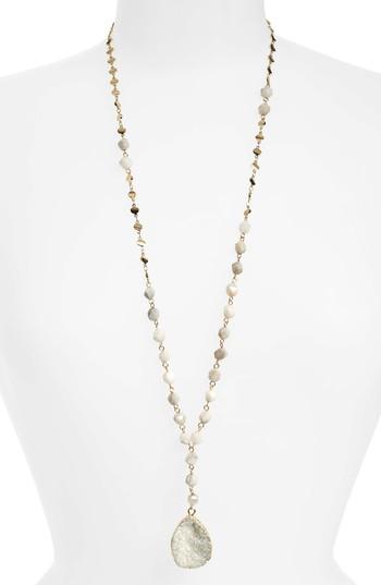 Women's Panacea Drusy & Agate Bead Y-necklace
