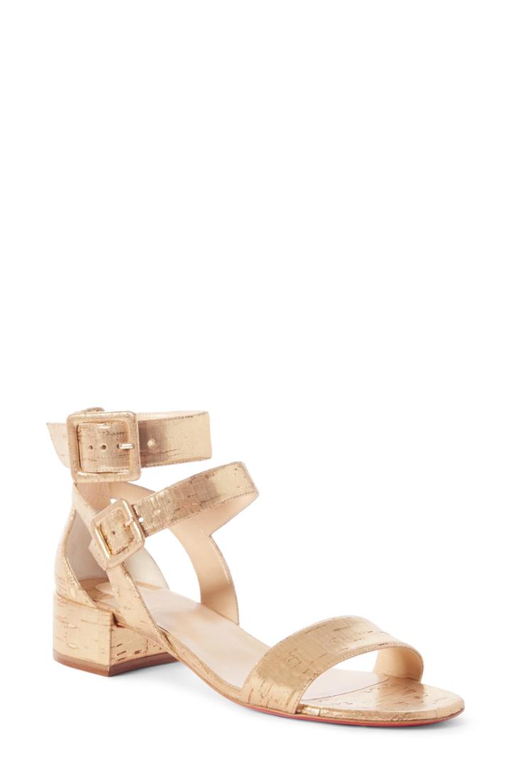 Women's Christian Louboutin Multipot Block Heel Sandal