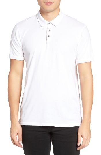 Men's Velvet By Graham & Spencer Bryant Jersey Polo - White