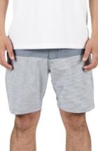 Men's Volcom Block Hybrid Shorts - Grey