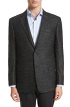 Men's Armani Collezioni G-line Trim Fit Wool Blend Blazer R Eu - Green