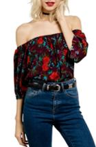 Women's Volcom Fresh As Off The Shoulder Top - Purple