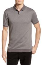 Men's Vince Camuto Contrast Trim Knit Polo - Grey