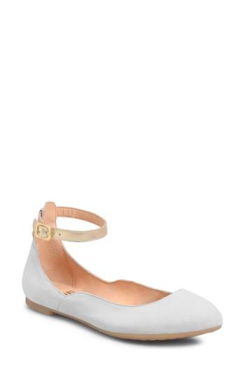 Women's Ono Luchia Ankle Strap Flat .5 M - Grey