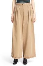 Women's Moncler Wide Leg Cotton Chino Pants Us / 38 It - Beige