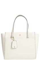 Tory Burch Parker Leather Tote - White
