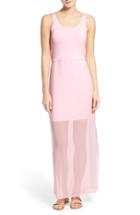 Petite Women's Vince Camuto Chiffon Overlay Tank Dress, Size P - Purple