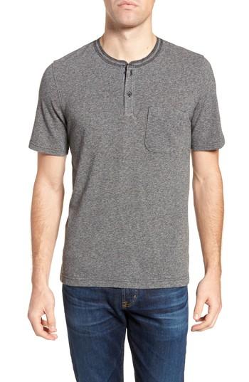 Men's 1901 Pique Henley - Black