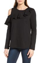 Women's Pleione Ruffled Cold Shoulder Sweatshirt