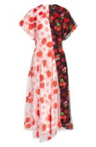 Women's Simone Rocha Bicolor Embroidered Cap Sleeve Dress Us / 8 Uk - None