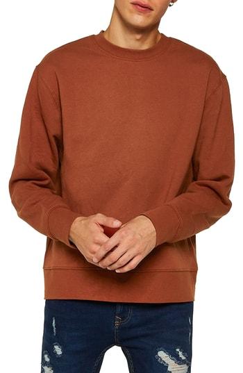 Men's Topman Tristan Sweatshirt - Brown