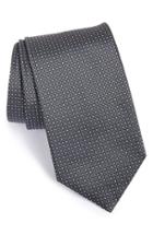 Men's Boss Dot Silk Tie, Size - Grey