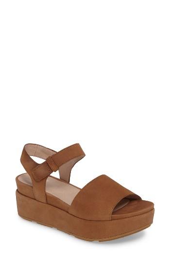 Women's Eileen Fisher Jasper Platform Sandal .5 M - Brown