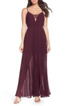 Women's Ali & Jay She Is A Regular Pleated Maxi Dress - Purple