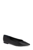 Women's Marc Fisher D Saco Pointy Toe Flat, Size 5 M - Black