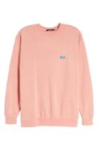 Men's Obey Flashback Pigment Dyed Sweatshirt - Coral