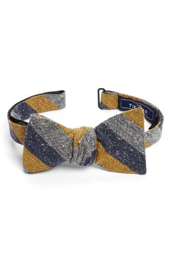 Men's The Tie Bar Varios Stripe Silk Bow Tie