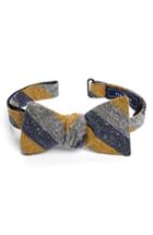 Men's The Tie Bar Varios Stripe Silk Bow Tie
