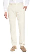 Men's Billy Reid Leonard Slim Leg Cotton & Linen Chinos - Beige