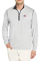 Men's Cutter & Buck Meridian - Kansas City Chiefs Regular Fit Half Zip Pullover, Size - Black