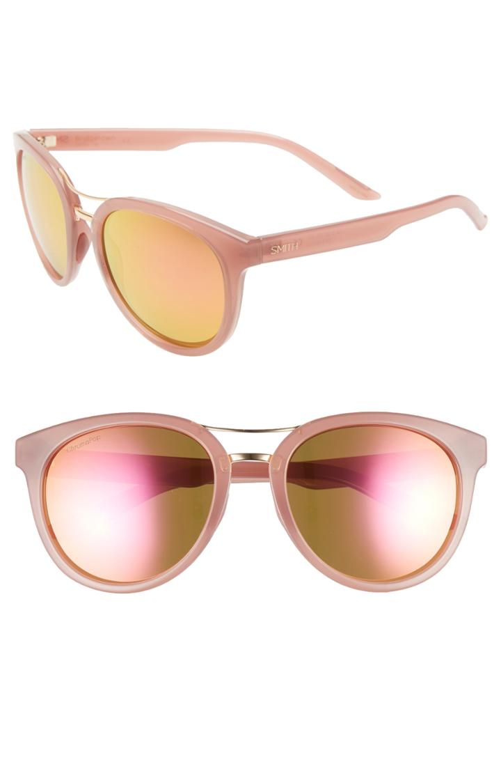 Women's Smith Bridgetown 54mm Chromapop(tm) Polarized Sunglasses - Pink/ Coffee