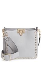 Valentino Garavani Rockstud Mini Hobo Crossbody Bag - Grey