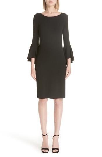 Women's Michael Kors Cascade Sleeve Sheath Dress - Black