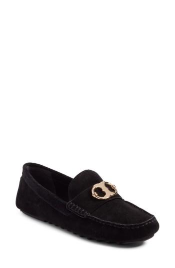 Women's Tory Burch Gemini Driving Loafer M - Black