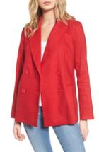 Women's Leith Double Breasted Blazer - Red