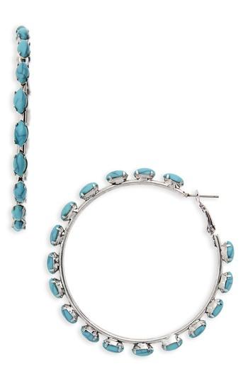 Women's Bp. Bead Edge Hoop Earrings
