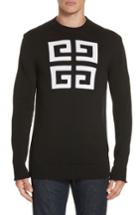 Men's Givenchy Logo Cotton Sweater - Black