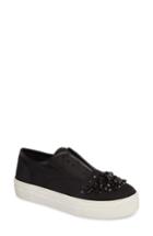 Women's Steve Madden Passion Embellished Slip-on Platform Sneaker M - Black
