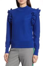 Women's Halogen Detachable Sleeve Sweater - Blue