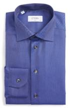Men's Eton Slim Fit Solid Dress Shirt - Blue