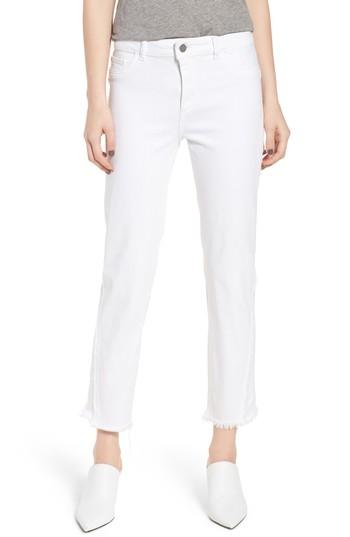 Women's Dl1961 Mara Instasculpt Ankle Straight Leg Jeans - White