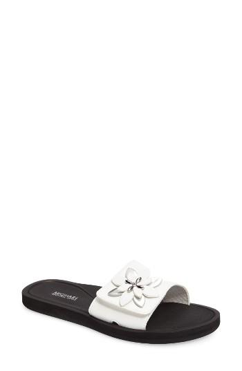 Women's Michael Michael Kors Heidi Slide Sandal M - White