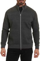 Men's Robert Graham Hyde Park Zip Knit Jacket - Black