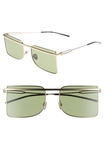 Women's Calvin Klein 56mm Butterfly Sunglasses - Light Gold