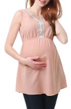 Women's Kimi And Kai Darla Lace Inset Maternity Top