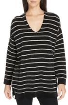 Women's Eileen Fisher V-neck Tunic Sweater - Black