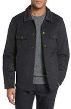 Men's Billy Reid Michael Slim Fit Quilted Shirt Jacket, Size - Black