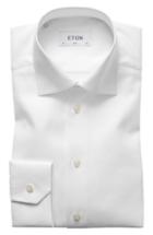 Men's Eton Slim Fit Cavalry Twill Dress Shirt .5 - White