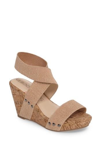 Women's Sole Society Analisa Platform Wedge Sandal M - Brown